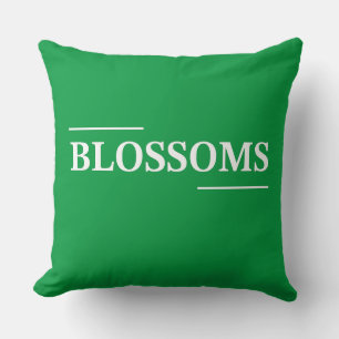 Cojín Decorativo Increíble Blossoms texto belleza diseño lindo