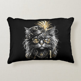 Cojín Decorativo Increíble gato steampunk