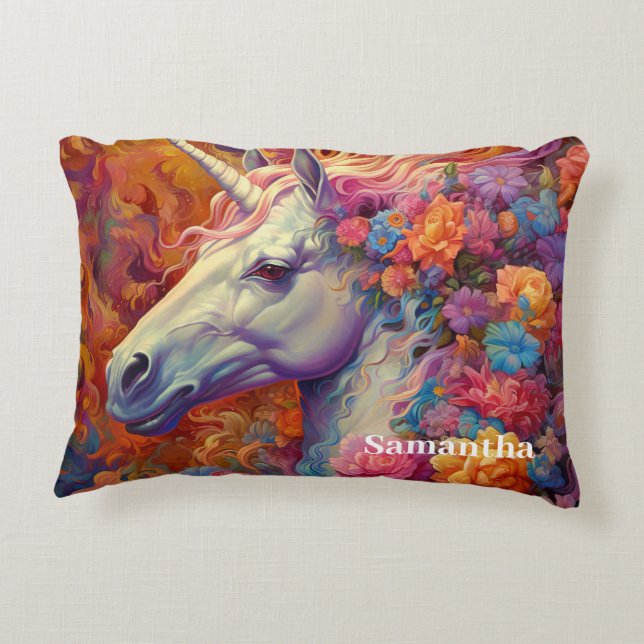 Cojín Decorativo Increíble unicornio (Reverso)