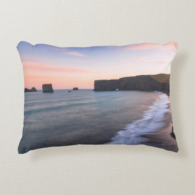 Cojín Decorativo Increíble vista de Islandia (Anverso)