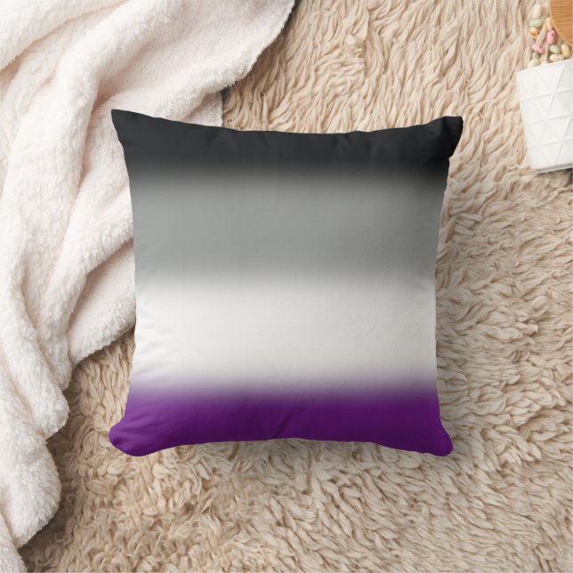 Cojín Decorativo Indicador de Orgullo Asexual de Gradiente - Bander (Manta)