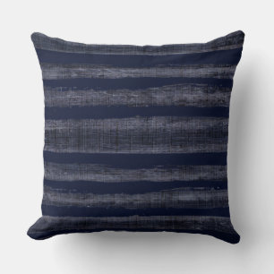 Cojín Decorativo Indigo Blue Stripes Nautical