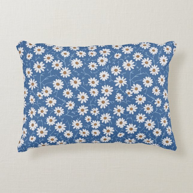 Cojín Decorativo Indigo Dream Daisies (Anverso)