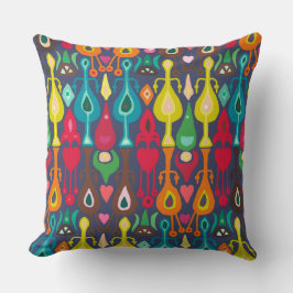 Cojín Decorativo indigo love ikat