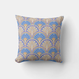Cojín Decorativo Indigo Scallop Petal Throw Pillow | One Owl Artist