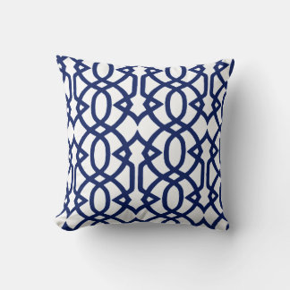 Cojín Decorativo Índigo y blanco
