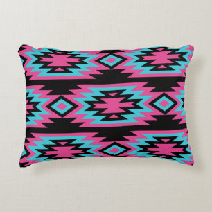 Cojín Decorativo Indio étnico-americano: Motivos aztecos.
