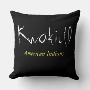 Cojín Decorativo Indios norteamericanos de Kwakiutl tribu T-Shirt