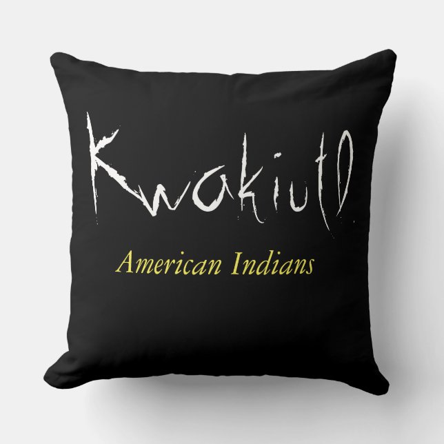 Cojín Decorativo Indios norteamericanos de Kwakiutl tribu T-Shirt (Anverso)
