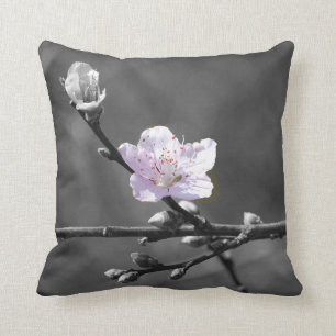 Cojín Decorativo Indirecta de la flor de cerezo rosada