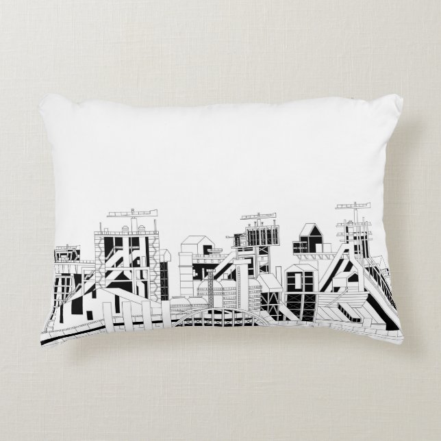 Cojín Decorativo Industrial Skyline Accent Pillow (Anverso)