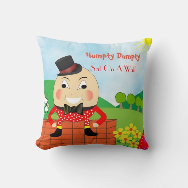 Cojín Decorativo Infantil Cute Rhyme Humpty Dumpty (Anverso)