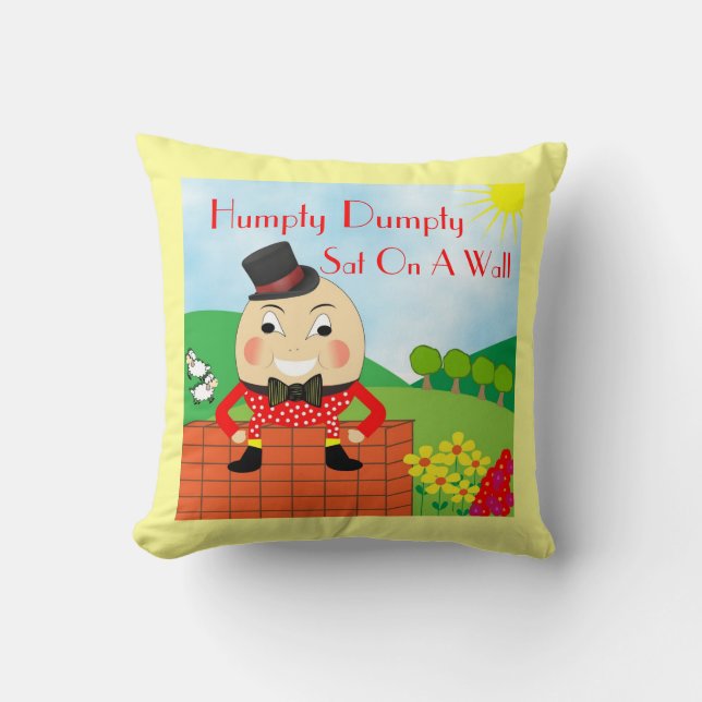 Cojín Decorativo Infantil Cute Rhyme Humpty Dumpty (Anverso)
