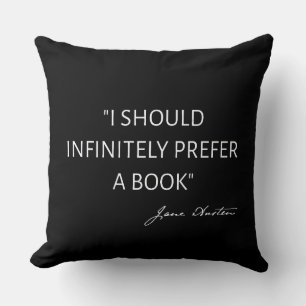 Cojín Decorativo Infinitamente Debería Preferir Un Libro I - Jane A