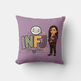 Cojín Decorativo INFJ — A Guardiã das Ideias