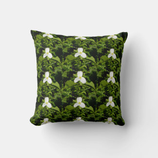 Cojín Decorativo Inflamación silvestre trillium blanca