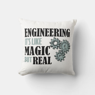 Cojín Decorativo Ingeniería - Es como la magia pero real