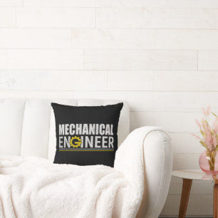 Cojín Decorativo Ingeniería Mecánica Ingeniero Divertido