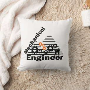 Cojín Decorativo Ingeniería Mecánica Ingeniero Divertido