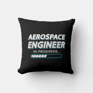 Cojín Decorativo Ingeniero Aeroespacial En Curso En El Espacio De I