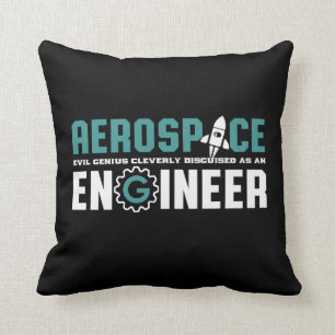 Cojín Decorativo Ingeniero Geek Funny Aerospace Engineering Major