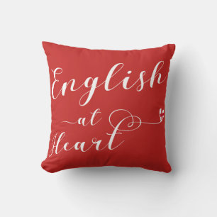 Cojín Decorativo Inglés en el corazón lanza cuchicheón, Inglaterra