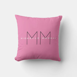 Cojín Decorativo Iniciales de nombres Minimalistas modernos monogra