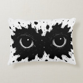 Cojín Decorativo Ink‑Born Owl — Nocturnal Splatter Sigil Cushion