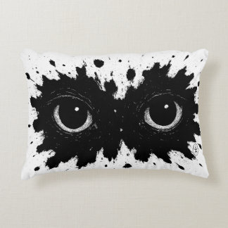 Cojín Decorativo Ink‑Born Owl — Nocturnal Splatter Sigil Cushion