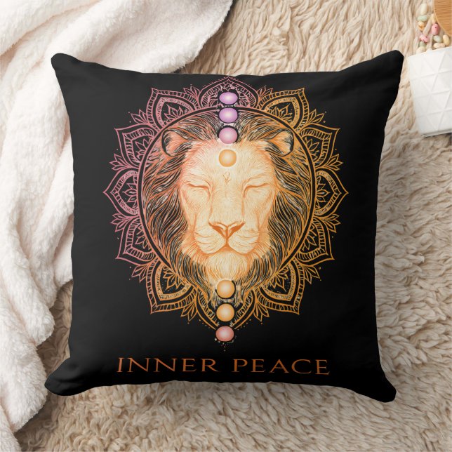 Cojín Decorativo Inner Peace Lion Chakra Design (Manta)