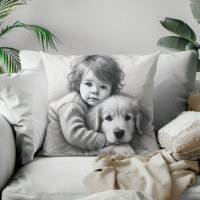 Inocencia de niño y perro capturada efecto de boce