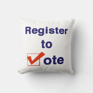 Cojín Decorativo Inscríbase Para Votar 2026