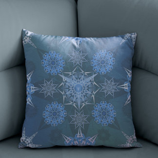 Cojín Decorativo Inscripción de hexa triangles yantra petales