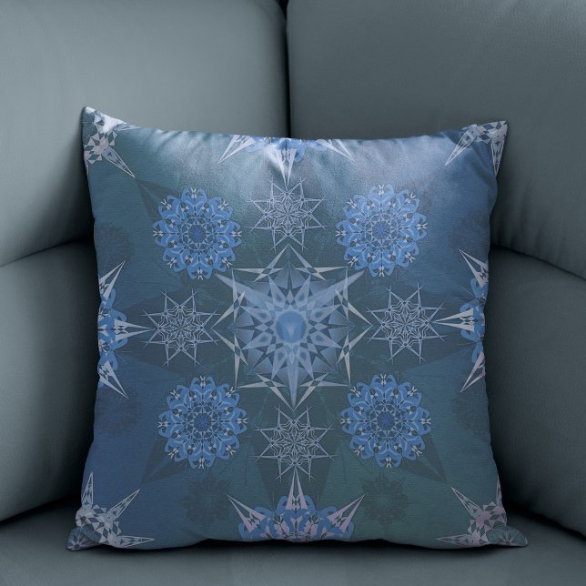 Cojín Decorativo Inscripción de hexa triangles yantra petales (Subido por el creador)