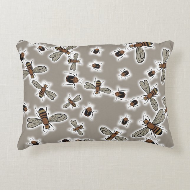 Cojín Decorativo insectos Funda Duvet (Anverso)