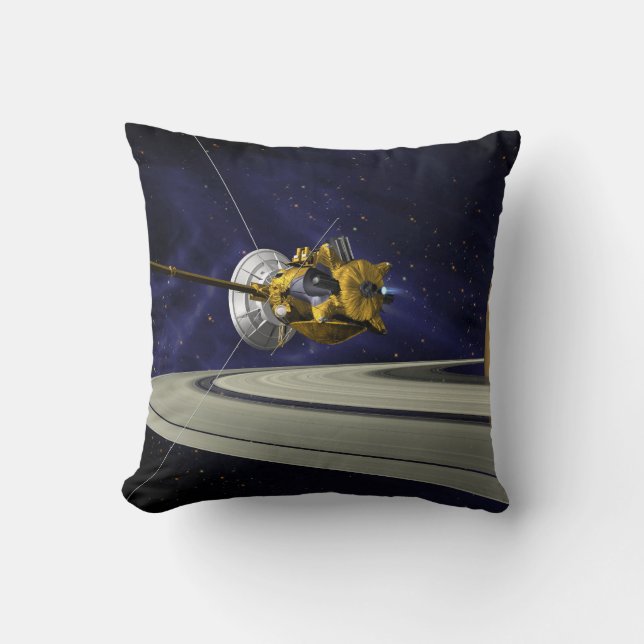 Cojín Decorativo Inserción de órbita saturada de Cassini (Anverso)