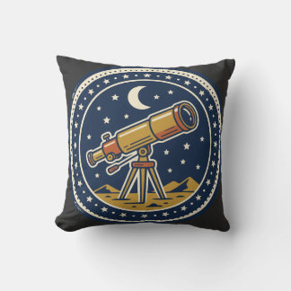 Cojín Decorativo Insigne de fiesta de estrellas retro Club de Astro