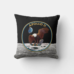 Cojín Decorativo Insignia de la misión lunar Apolo 11 de la NASA