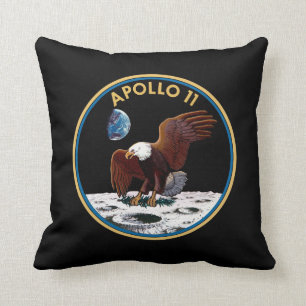 Cojín Decorativo Insignia de la misión lunar Apolo 11 de la NASA