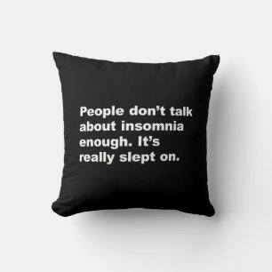 Cojín Decorativo Insomnia Pun Witty Sleep Humor