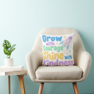 Cojín Decorativo Inspiración amable y valiente para corazones peque