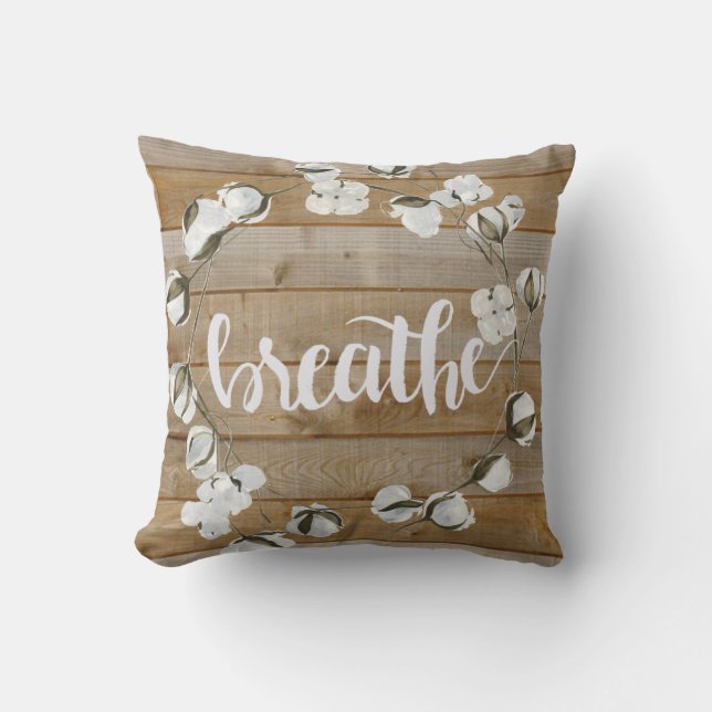 Cojín Decorativo Inspiración en las granjas - Respirar (Anverso)