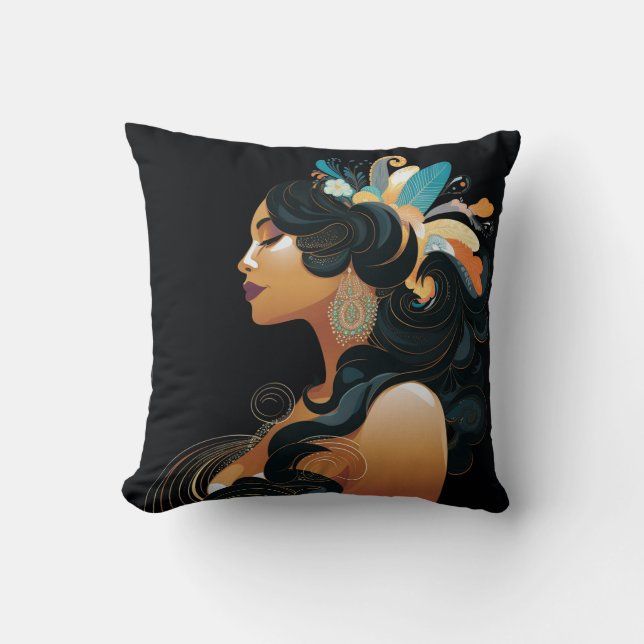 COJÍN DECORATIVO INSPIRACIÓN NATIVA #3 (Anverso)