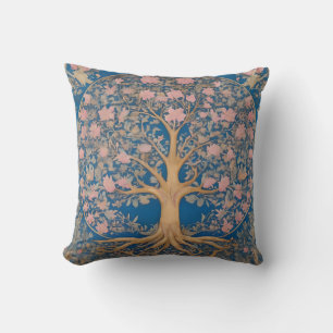 Cojín Decorativo Inspirado en el Árbol de la Vida de William Morris