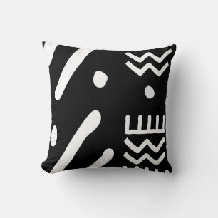 Cojín decorativo inspirado en el trapo negro afric