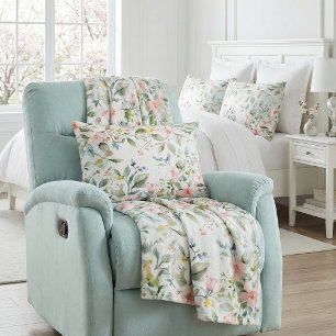 Cojín Decorativo Inspirado en flores de manzana