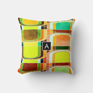 Cojín Decorativo Inspirado en funky retro colorido