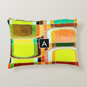 Cojín Decorativo Inspirado en funky retro colorido