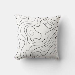 Cojín decorativo inspirado en mapas