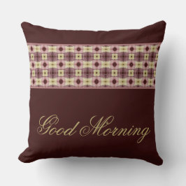 Cojín Decorativo Inspirador Buenos días Rosa Modelada